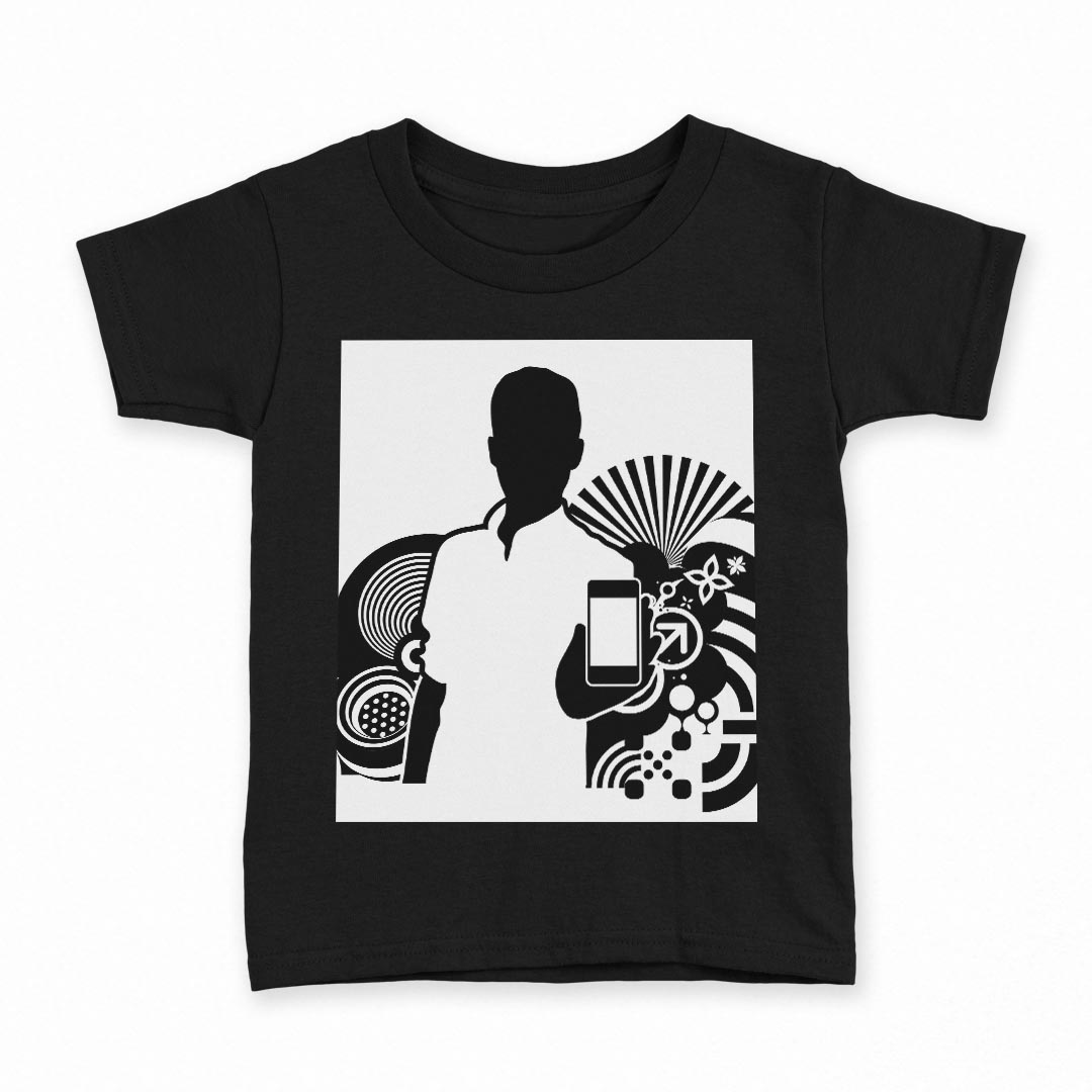 tシャツ キッズ 半袖 黒地 ブラック デザイン 90 100 110 120 130 140 150 160 Tシャツ ティーシャツ T..