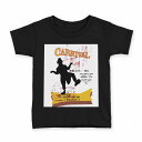 tシャツ キッズ 半袖 黒地 ブラック デザイン 90 100 110 120 130 140 150 Tシャツ ティーシャツ T shirt 002724 人物 英語 文字