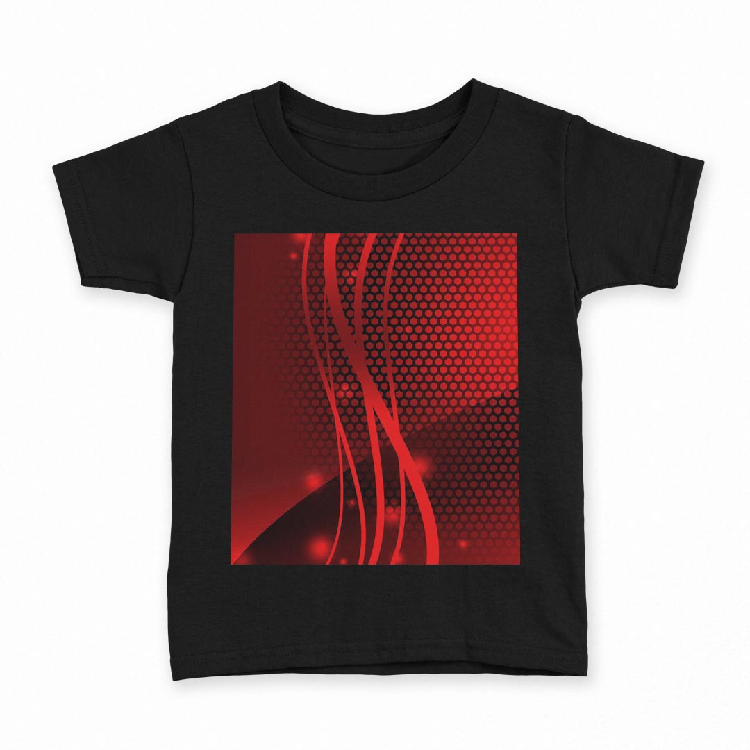 tシャツ キッズ 半袖 黒地 ブラック デザイン 90 100 110 120 130 140 150 160 Tシャツ ティーシャツ T shirt 002950 赤　シンプル