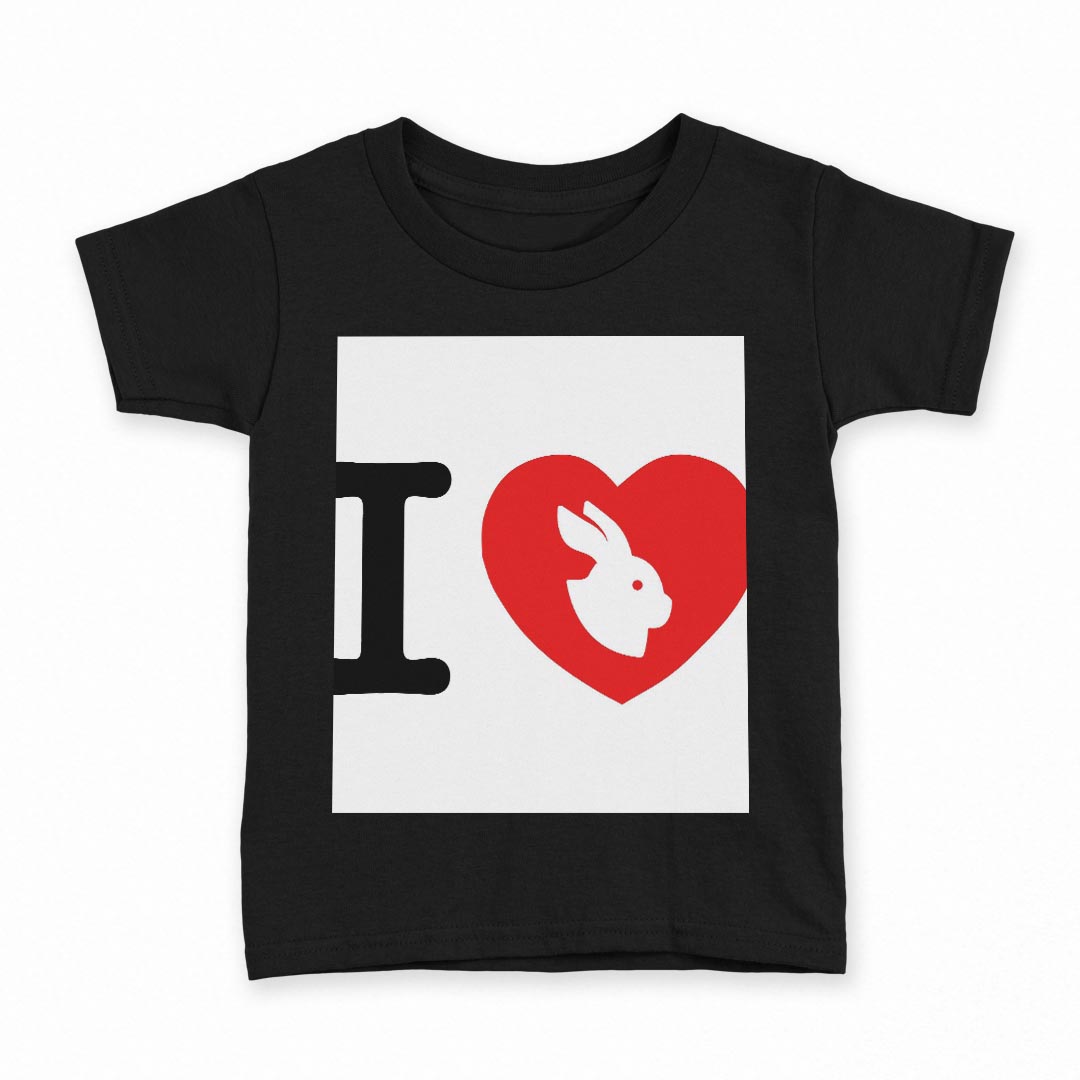 tシャツ キッズ 半袖 黒地 ブラック デザイン 90 100 110 120 130 140 150 Tシャツ ティーシャツ T shirt 002982 文字　英語　ハート