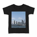 tシャツ キッズ 半袖 黒地 ブラック デザイン 90 100 110 120 130 140 150 160 Tシャツ ティーシャツ T shirt 003197 写真 景色 風景(4)
