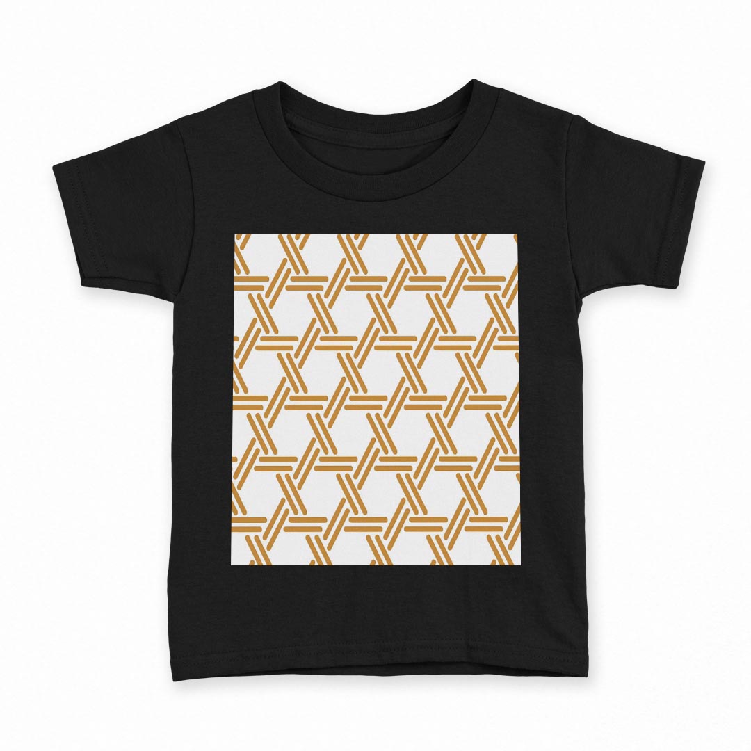 tシャツ キッズ 半袖 黒地 ブラック デザイン 90 100 110 120 130 140 150 160 Tシャツ ティーシャツ T shirt 003889 和風 和柄 オレンジ