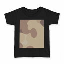 tシャツ キッズ 半袖 黒地 ブラック デザイン 90 100 110 120 130 140 150 Tシャツ ティーシャツ T shirt 004164 迷彩　カモフラ　模様