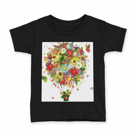 tシャツ キッズ 半袖 黒地 ブラック デザイン 90 100 110 120 130 140 150 160 Tシャツ ティーシャツ T shirt 004882 花 蝶 カラフル tシャツ キッズ 半袖 黒地 ブラック デザイン 90 100 110 120 130 140 150 160 Tシャツ ティーシャツ T shirt 004882 花 蝶 カラフル