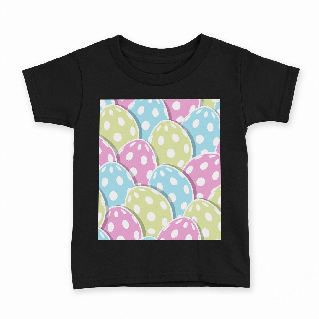 tシャツ キッズ 半袖 黒地 ブラック デザイン 90 100 110 120 130 140 150 160 Tシャツ ティーシャツ T shirt 005140 水玉 ドット カラフル