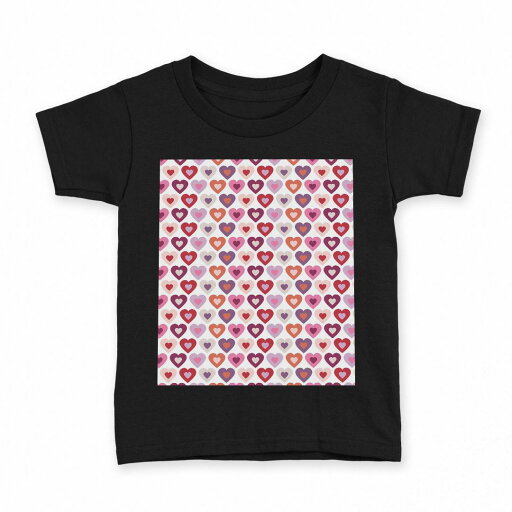 tシャツ キッズ 半袖 黒地 ブラック デザイン 90 100 110 120 130 140 150 160 Tシャツ ティーシャツ T shirt 005243 ハート 赤 模様 tシャツ キッズ 半袖 黒地 ブラック デザイン 90 100 110 120 130 140 150 160 Tシャツ ティーシャツ T shirt 005243 ハート 赤 模様