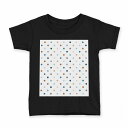 tシャツ キッズ 半袖 黒地 ブラック デザイン 90 100 110 120 130 140 150 160 Tシャツ ティーシャツ T shirt 005295 ドット 水玉 白(4)