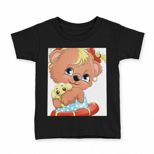 tシャツ キッズ 半袖 黒地 ブラック デザイン 90 100 110 120 130 140 150 160 Tシャツ ティーシャツ T shirt 006156 熊 くま キャラクター tシャツ キッズ 半袖 黒地 ブラック デザイン 90 100 110 120 130 140 150 160 Tシャツ ティーシャツ T shirt 006156 熊 くま キャラクター