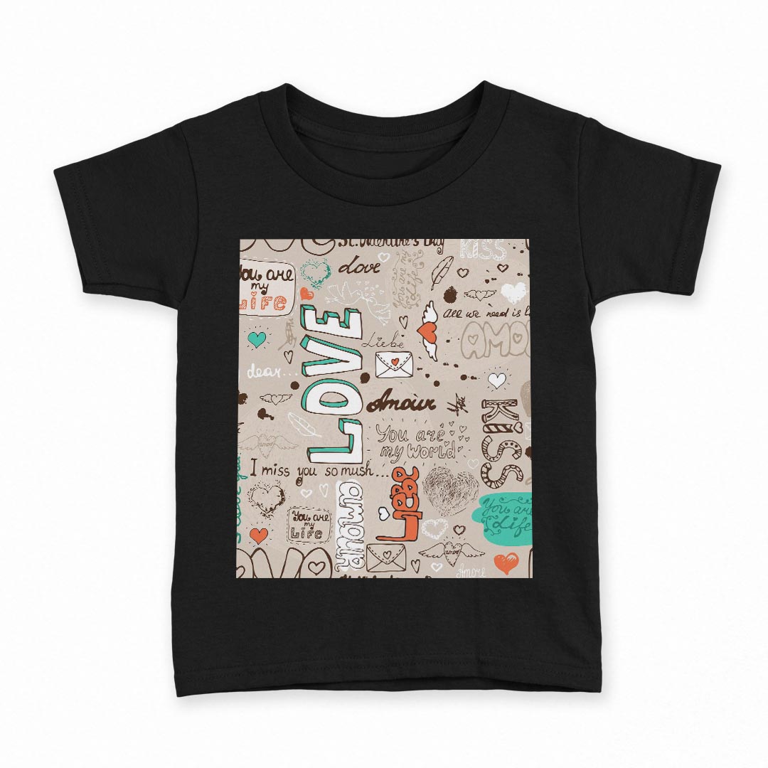 tシャツ キッズ 半袖 黒地 ブラック デザイン 90 100 110 120 130 140 150 160 Tシャツ ティーシャツ T..