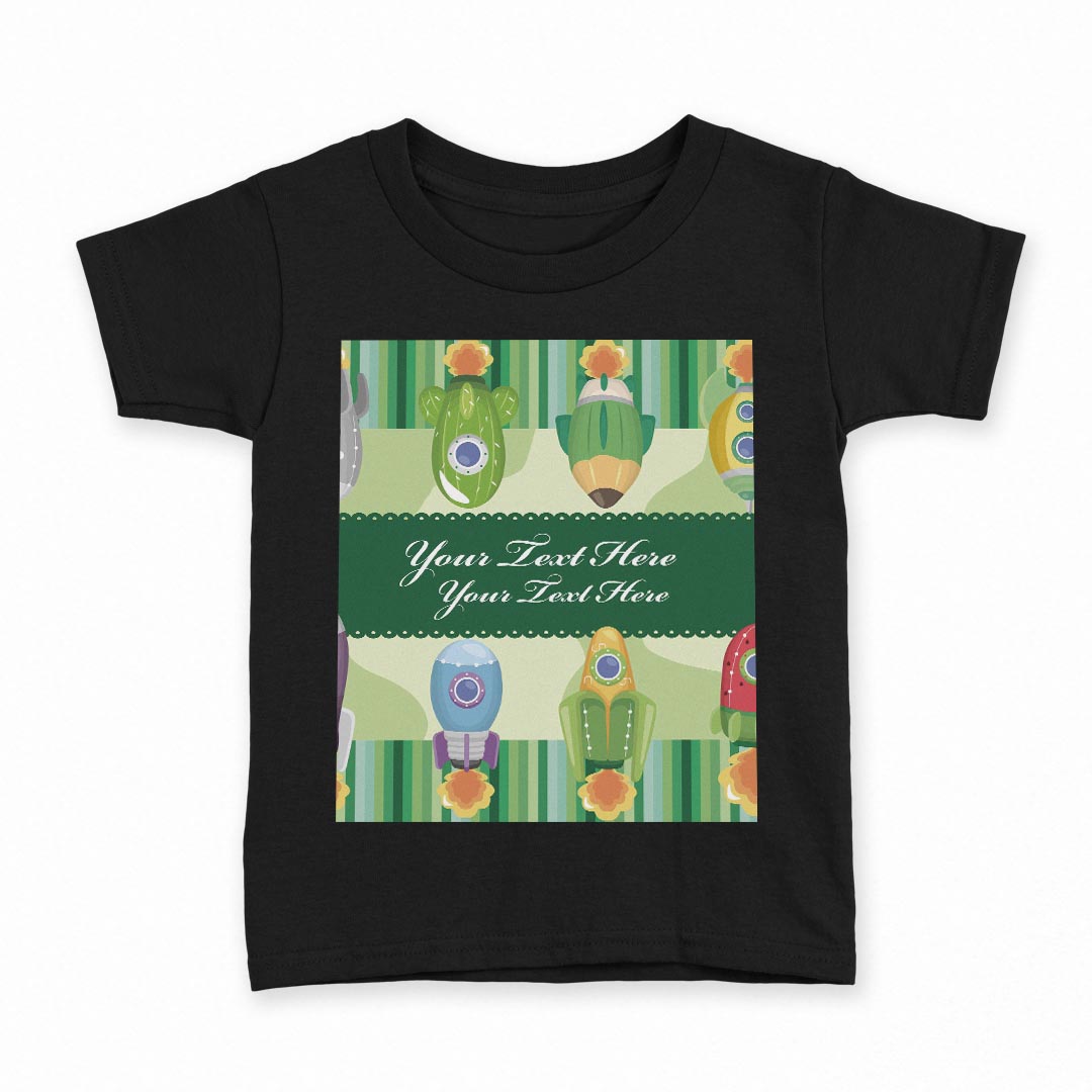tシャツ キッズ 半袖 黒地 ブラック デザイン 90 100 110 120 130 140 150 Tシャツ ティーシャツ T shirt 上記で使用したデザインTシャツはこちら▼キッズ用Tシャツ　ブラック全デザインはこちらから▼ ▼キッズ用Tシャツ　グレー・ホワイト全デザインはこちらから▼商品特徴・15000デザインから選べる！デザインTシャツ！ ・洗濯も赤ちゃんにも安心なウェアプリント 　UltraChrome DGインクは洗濯に対しても色落ちが少なく、高い堅牢度が実証されています。 ・着心地や素材感にこだわった、上質なTシャツ。 ・1枚でも様になる万能型Tシャツ。 ・「よれない」「透けない」「長持ちする」という三大要素をすべて兼ね備えたTシャツです。 素材 ブラック：綿　100％ 注意事項画像はサンプルですので、Tシャツの大きさが若干異なる場合があります。ご覧の環境によっては多少色味に違いを感じる場合がございます。 イメージと違った、モニターと色味が異なるという理由での交換や返金はご対応出来かねます。 写真のカラーは可能な限り実際の商品に色味を近づけていますが、WEBの性質上ご使用のパソコンの設定や環境でカラーが若干異なります。 ご注文後に1点1点制作する受注生産品のため、不良品以外のご返品や交換は固くお断り致します。 選択間違いも保証対象外となりますため、ご注文の際は必ずサイズやカラーをご確認下さい。洗濯の際は、商品の色あせを避けるため手洗いをおすすめします。 つけ置き洗いは避けてください。 タンブラー乾燥はお控えください。発送について完全受注生産のハンドメイド商品となりますので、既製品と比べて発送までお時間を頂いています。 基本的に決済確認後、最大で10営業日での発送となります。繁忙期や休業日明けの場合はさらに時間がかかる場合があります。 その際には別途メールにてご連絡致します。メール便の場合、発送日から到着までに2〜4日ほどかかる場合が多く、紛失などの保障もご対応できかねます。あらかじめご了承下さい。
