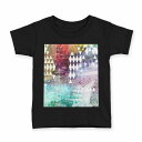 tシャツ キッズ 半袖 黒地 ブラック デザイン 90 100 110 120 130 140 150 160 Tシャツ ティーシャツ T shirt 0069...