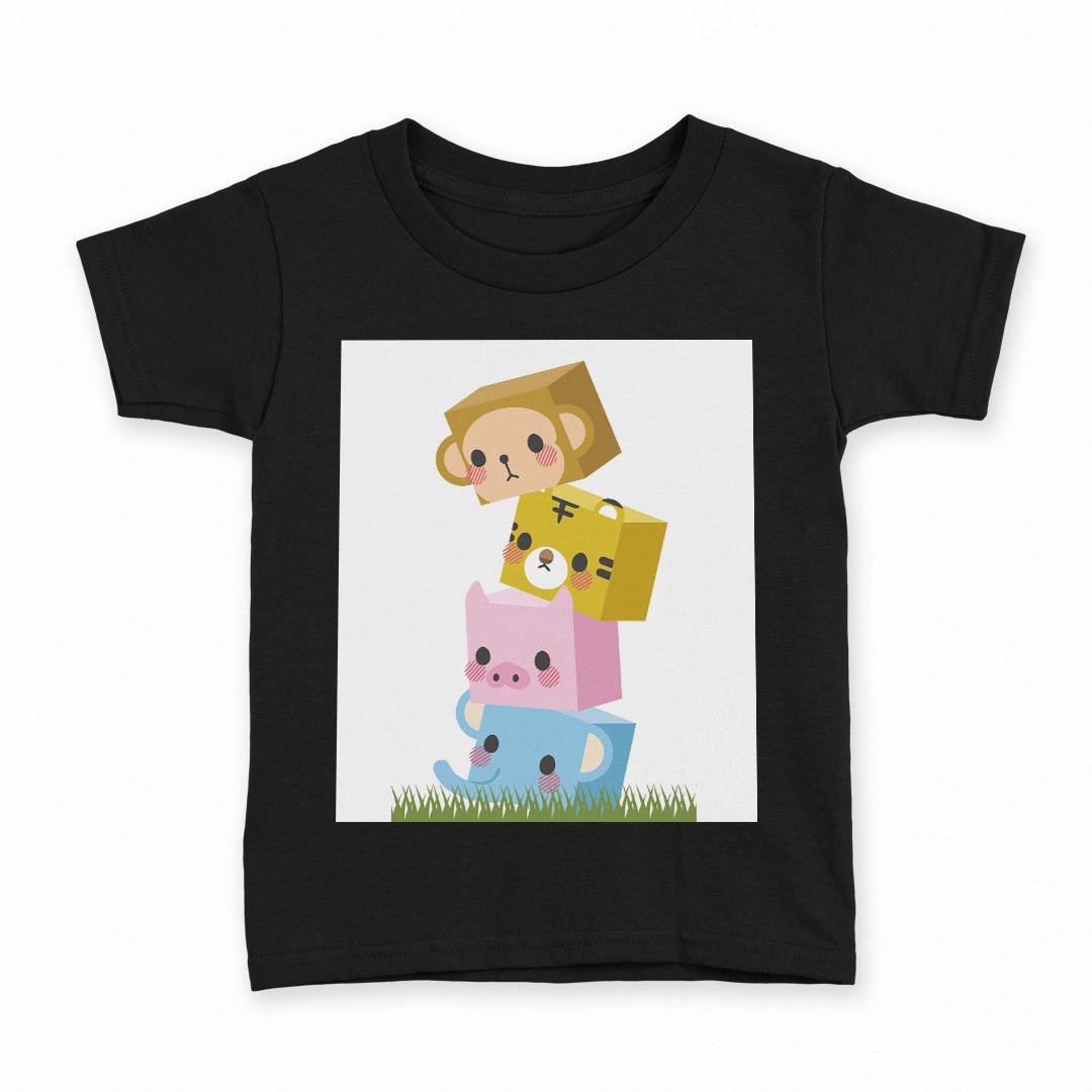 tシャツ キッズ 半袖 黒地 ブラック デザイン 90 100 110 120 130 140 150 Tシャツ ティーシャツ T shirt 上記で使用したデザインTシャツはこちら▼キッズ用Tシャツ　ブラック全デザインはこちらから▼ ▼キッズ用Tシャツ　グレー・ホワイト全デザインはこちらから▼商品特徴・15000デザインから選べる！デザインTシャツ！ ・洗濯も赤ちゃんにも安心なウェアプリント 　UltraChrome DGインクは洗濯に対しても色落ちが少なく、高い堅牢度が実証されています。 ・着心地や素材感にこだわった、上質なTシャツ。 ・1枚でも様になる万能型Tシャツ。 ・「よれない」「透けない」「長持ちする」という三大要素をすべて兼ね備えたTシャツです。 素材 ブラック：綿　100％ 注意事項画像はサンプルですので、Tシャツの大きさが若干異なる場合があります。ご覧の環境によっては多少色味に違いを感じる場合がございます。 イメージと違った、モニターと色味が異なるという理由での交換や返金はご対応出来かねます。 写真のカラーは可能な限り実際の商品に色味を近づけていますが、WEBの性質上ご使用のパソコンの設定や環境でカラーが若干異なります。 ご注文後に1点1点制作する受注生産品のため、不良品以外のご返品や交換は固くお断り致します。 選択間違いも保証対象外となりますため、ご注文の際は必ずサイズやカラーをご確認下さい。洗濯の際は、商品の色あせを避けるため手洗いをおすすめします。 つけ置き洗いは避けてください。 タンブラー乾燥はお控えください。発送について完全受注生産のハンドメイド商品となりますので、既製品と比べて発送までお時間を頂いています。 基本的に決済確認後、最大で10営業日での発送となります。繁忙期や休業日明けの場合はさらに時間がかかる場合があります。 その際には別途メールにてご連絡致します。メール便の場合、発送日から到着までに2〜4日ほどかかる場合が多く、紛失などの保障もご対応できかねます。あらかじめご了承下さい。