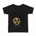 tシャツ キッズ 半袖 黒地 ブラック デザイン 90 100 110 120 130 140 150 Tシャツ ティーシャツ T shirt 008917 黒　ブラック　マーク