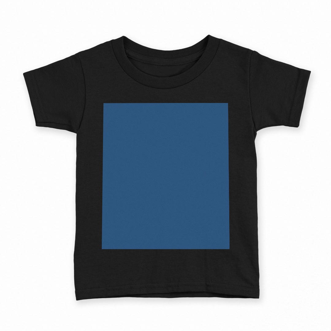 tシャツ キッズ 半袖 黒地 ブラック デザイン 90 100 110 120 130 140 150 Tシャツ ティーシャツ T shirt 008980 シンプル　無地　青