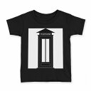 tシャツ キッズ 半袖 黒地 ブラック デザイン 90 100 110 120 130 140 150 160 Tシャツ ティーシャツ T shirt 009297 モノクロ 白 黒