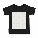tシャツ キッズ 半袖 黒地 ブラック デザイン 90 100 110 120 130 140 150 160 Tシャツ ティーシャツ T shirt 009462 フラワー 桜 ピンク(4)