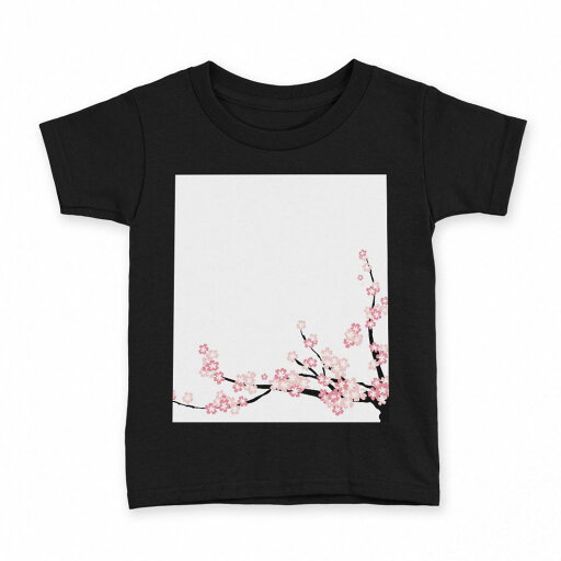 tシャツ キッズ 半袖 黒地 ブラック デザイン 90 100 110 120 130 140 150 160 Tシャツ ティーシャツ T shirt 009578 フラワー 桜 ピンク tシャツ キッズ 半袖 黒地 ブラック デザイン 90 100 110 120 130 140 150 160 Tシャツ ティーシャツ T shirt 009578 フラワー 桜 ピンク