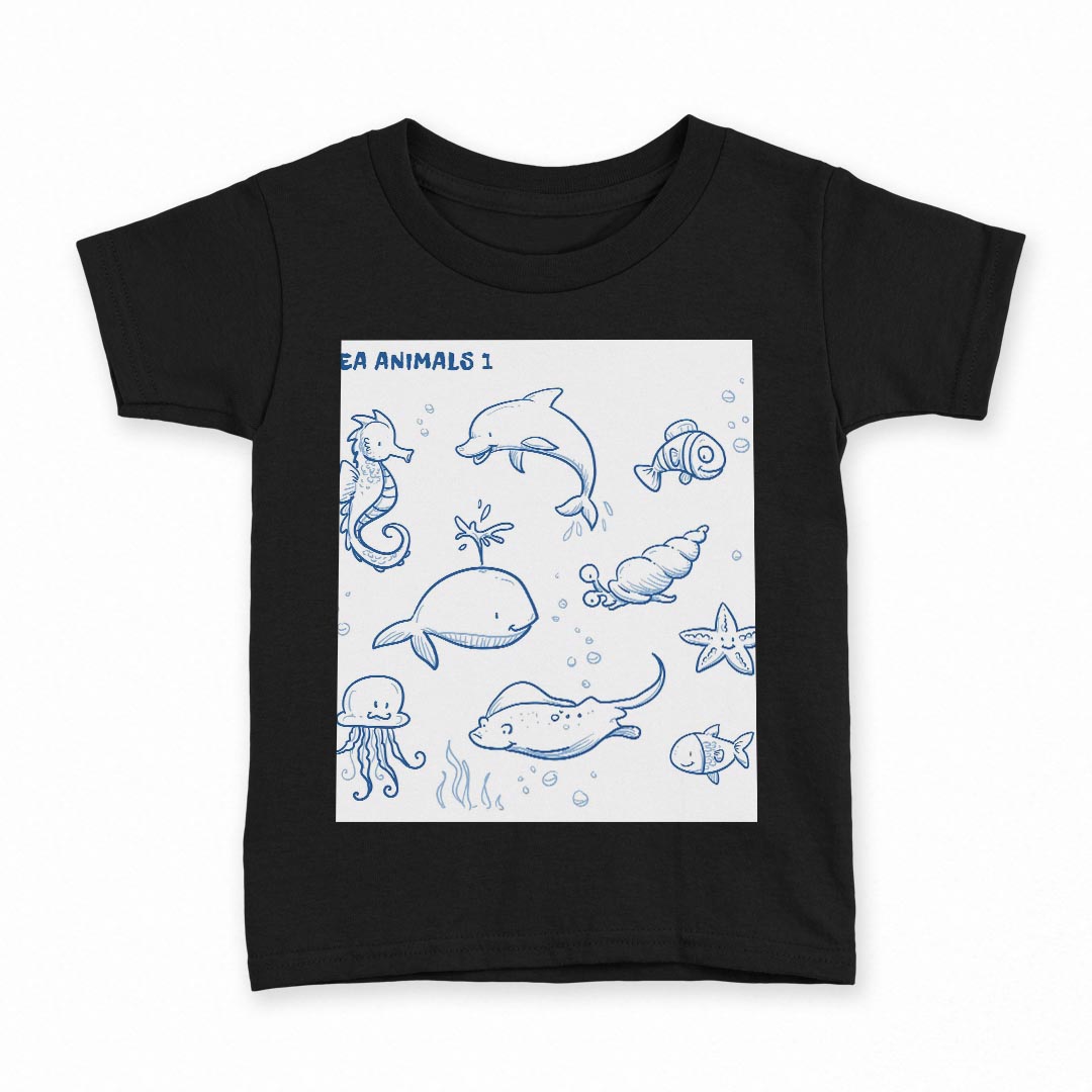 tシャツ キッズ 半袖 黒地 ブラック デザイン 90 100 110 120 130 140 150 Tシャツ ティーシャツ T shirt 上記で使用したデザインTシャツはこちら▼キッズ用Tシャツ　ブラック全デザインはこちらから▼ ▼キッズ用Tシャツ　グレー・ホワイト全デザインはこちらから▼商品特徴・15000デザインから選べる！デザインTシャツ！ ・洗濯も赤ちゃんにも安心なウェアプリント 　UltraChrome DGインクは洗濯に対しても色落ちが少なく、高い堅牢度が実証されています。 ・着心地や素材感にこだわった、上質なTシャツ。 ・1枚でも様になる万能型Tシャツ。 ・「よれない」「透けない」「長持ちする」という三大要素をすべて兼ね備えたTシャツです。 素材 ブラック：綿　100％ 注意事項画像はサンプルですので、Tシャツの大きさが若干異なる場合があります。ご覧の環境によっては多少色味に違いを感じる場合がございます。 イメージと違った、モニターと色味が異なるという理由での交換や返金はご対応出来かねます。 写真のカラーは可能な限り実際の商品に色味を近づけていますが、WEBの性質上ご使用のパソコンの設定や環境でカラーが若干異なります。 ご注文後に1点1点制作する受注生産品のため、不良品以外のご返品や交換は固くお断り致します。 選択間違いも保証対象外となりますため、ご注文の際は必ずサイズやカラーをご確認下さい。洗濯の際は、商品の色あせを避けるため手洗いをおすすめします。 つけ置き洗いは避けてください。 タンブラー乾燥はお控えください。発送について完全受注生産のハンドメイド商品となりますので、既製品と比べて発送までお時間を頂いています。 基本的に決済確認後、最大で10営業日での発送となります。繁忙期や休業日明けの場合はさらに時間がかかる場合があります。 その際には別途メールにてご連絡致します。メール便の場合、発送日から到着までに2〜4日ほどかかる場合が多く、紛失などの保障もご対応できかねます。あらかじめご了承下さい。