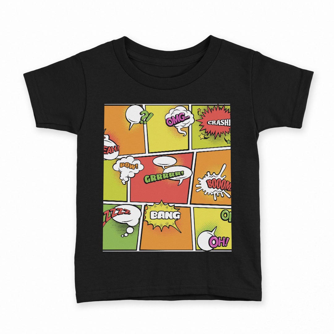 tシャツ キッズ 半袖 黒地 ブラック デザイン 90 100 110 120 130 140 150 Tシャツ ティーシャツ T shirt 上記で使用したデザインTシャツはこちら▼キッズ用Tシャツ　ブラック全デザインはこちらから▼ ▼キッズ用Tシャツ　グレー・ホワイト全デザインはこちらから▼商品特徴・15000デザインから選べる！デザインTシャツ！ ・洗濯も赤ちゃんにも安心なウェアプリント 　UltraChrome DGインクは洗濯に対しても色落ちが少なく、高い堅牢度が実証されています。 ・着心地や素材感にこだわった、上質なTシャツ。 ・1枚でも様になる万能型Tシャツ。 ・「よれない」「透けない」「長持ちする」という三大要素をすべて兼ね備えたTシャツです。 素材 ブラック：綿　100％ 注意事項画像はサンプルですので、Tシャツの大きさが若干異なる場合があります。ご覧の環境によっては多少色味に違いを感じる場合がございます。 イメージと違った、モニターと色味が異なるという理由での交換や返金はご対応出来かねます。 写真のカラーは可能な限り実際の商品に色味を近づけていますが、WEBの性質上ご使用のパソコンの設定や環境でカラーが若干異なります。 ご注文後に1点1点制作する受注生産品のため、不良品以外のご返品や交換は固くお断り致します。 選択間違いも保証対象外となりますため、ご注文の際は必ずサイズやカラーをご確認下さい。洗濯の際は、商品の色あせを避けるため手洗いをおすすめします。 つけ置き洗いは避けてください。 タンブラー乾燥はお控えください。発送について完全受注生産のハンドメイド商品となりますので、既製品と比べて発送までお時間を頂いています。 基本的に決済確認後、最大で10営業日での発送となります。繁忙期や休業日明けの場合はさらに時間がかかる場合があります。 その際には別途メールにてご連絡致します。メール便の場合、発送日から到着までに2〜4日ほどかかる場合が多く、紛失などの保障もご対応できかねます。あらかじめご了承下さい。