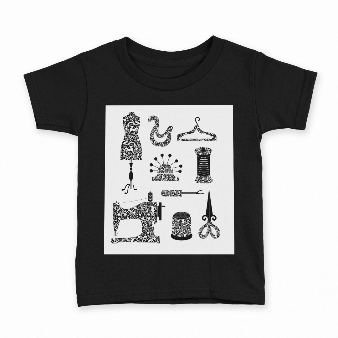 tシャツ キッズ 半袖 黒地 ブラック デザイン 90 100 110 120 130 140 150 160 Tシャツ ティーシャツ T shirt 010005 おしゃれ アンティーク レトロ