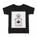 楽天kabeコレtシャツ キッズ 半袖 黒地 ブラック デザイン 90 100 110 120 130 140 150 Tシャツ ティーシャツ T shirt 010917 香水　おしゃれ　フレグランス