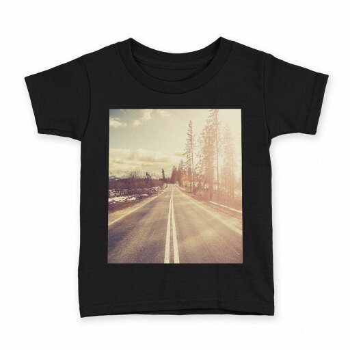tシャツ キッズ 半袖 黒地 ブラック デザイン 90 100 110 120 130 140 150 160 Tシャツ ティーシャツ T shirt 011287 写真 風景 道 tシャツ キッズ 半袖 黒地 ブラック デザイン 90 100 110 120 130 140 150 160 Tシャツ ティーシャツ T shirt 011287 写真 風景 道