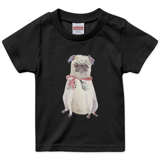 tシャツ キッズ 半袖 黒地 ブラック デザイン 90 100 110 120 130 140 150 160 Tシャツ ティーシャツ T shirt 011407 犬 動物 パグ tシャツ キッズ 半袖 黒地 ブラック デザイン 90 100 110 120 130 140 150 160 Tシャツ ティーシャツ T shirt 011407 犬 動物 パグ