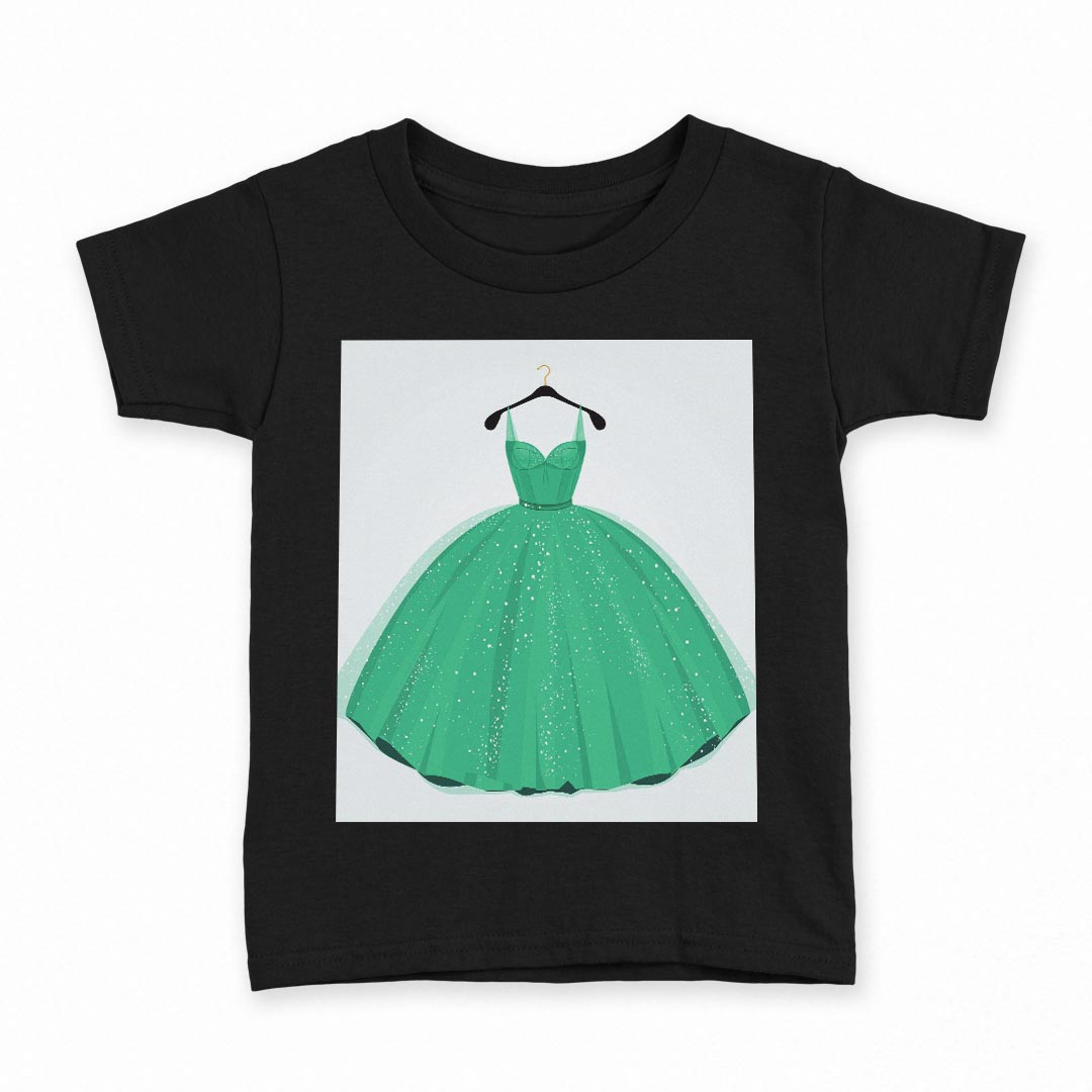 tシャツ キッズ 半袖 黒地 ブラック デザイン 90 100 110 120 130 140 150 160 Tシャツ ティーシャツ T shirt 011416 ドレス　ファッション　緑
