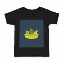 tシャツ キッズ 半袖 黒地 ブラック デザイン 90 100 110 120 130 140 150 160 Tシャツ ティーシャツ T shirt 011951 フルーツ シンプル マーク(4)