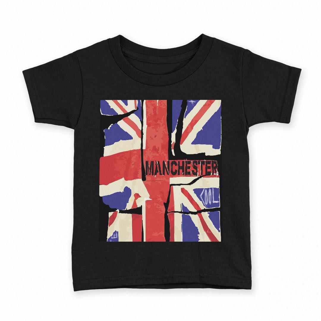 tシャツ キッズ 半袖 黒地 ブラック デザイン 90 100 110 120 130 140 150 160 Tシャツ ティーシャツ T shirt 012698 ユニオンジャック　国旗　イギリス