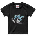 tシャツ キッズ 半袖 黒地 ブラック デザイン 90 100 110 120 130 140 150 160 Tシャツ ティーシャツ T shirt 012892 かぶと 節句 こどもの日