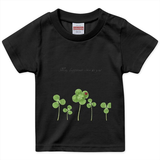 tシャツ キッズ 半袖 黒地 ブラック デザイン 90 100 110 120 130 140 150 160 Tシャツ ティーシャツ T shirt 013263 クローバー 植物 英語 tシャツ キッズ 半袖 黒地 ブラック デザイン 90 100 110 120 130 140 150 160 Tシャツ ティーシャツ T shirt 013263 クローバー 植物 英語