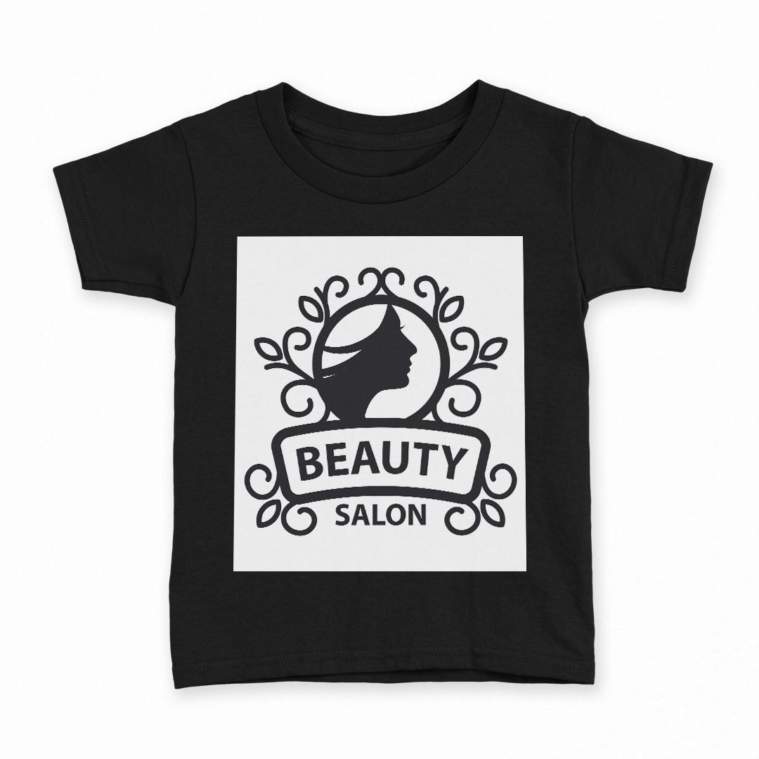 tシャツ キッズ 半袖 黒地 ブラック デザイン 90 100 110 120 130 140 150 160 Tシャツ ティーシャツ T shirt 013328 おしゃれ　モノトーン　女性