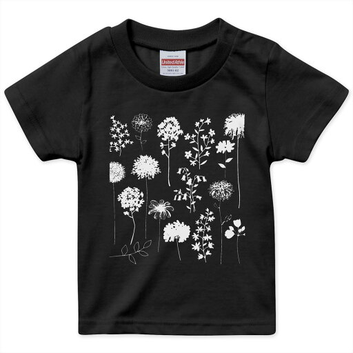 tシャツ キッズ 半袖 黒地 ブラック デザイン 90 100 110 120 130 140 150 160 Tシャツ ティーシャツ T shirt 013428 モノトーン 花 葉 tシャツ キッズ 半袖 黒地 ブラック デザイン 90 100 110 120 130 140 150 160 Tシャツ ティーシャツ T shirt 013428 モノトーン 花 葉