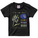 tシャツ キッズ 半袖 黒地 ブラック デザイン 90 100 110 120 130 140 150 160 Tシャツ ティーシャツ T shirt 013450 七夕 イベント 笹