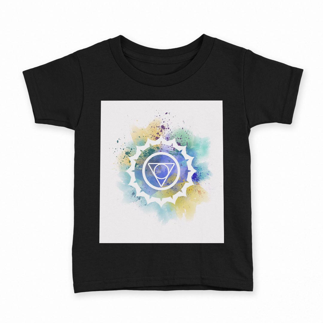 tシャツ キッズ 半袖 黒地 ブラック デザイン 90 100 110 120 130 140 150 160 Tシャツ ティーシャツ T shirt 013593 マーク　ペンキ　模様