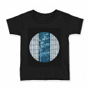tシャツ キッズ 半袖 黒地 ブラック デザイン 90 100 110 120 130 140 150 160 Tシャツ ティーシャツ T shirt 013790 七夕 短冊