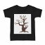 tシャツ キッズ 半袖 黒地 ブラック デザイン 90 100 110 120 130 140 150 Tシャツ ティーシャツ T shirt 014715 木　植物