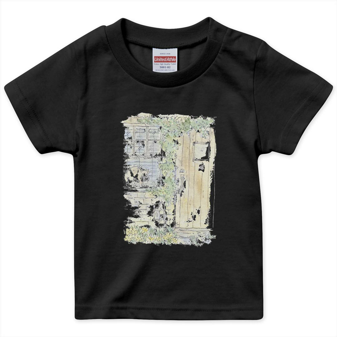 tシャツ キッズ 半袖 黒地 ブラック デザイン 90 100 110 120 130 140 150 Tシャツ...