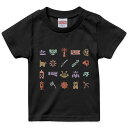 tシャツ キッズ 半袖 黒地 ブラック デザイン 90 100 110 120 130 140 150 160 Tシャツ ティーシャツ T shirt 015266 こどもの日 鯉のぼり 兜 熊