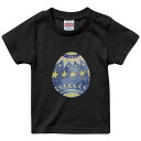 tシャツ キッズ 半袖 黒地 ブラック デザイン 90 100 110 120 130 140 150 Tシャツ ティーシャツ T shirt 016074 イースター　星　かわいい