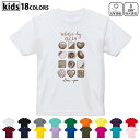 ドライTシャツ 吸水 速乾 DRY 選べる18カラー 4サイズ キッズ 半袖 デザインドライTシャツ スポーツ ゆったり デザイン 120サイズ 130サイズ 140サイズ 150サイズ 160サイズ 031583 お菓子 チョコ