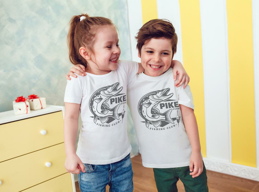 キッズ ドライTシャツ ホワイト 半袖 4.1オンス トレーニング スポーツ ジム 運動会 ドライアスレチック UVカット 紫外線遮蔽 吸水速乾 120 130 140 150 160 032160 fishing 2