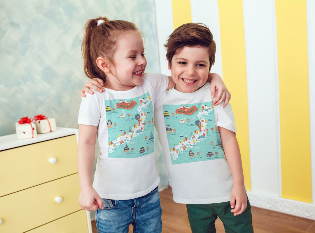 キッズ ドライTシャツ ホワイト 半袖 4.1オンス トレーニング スポーツ ジム 運動会 ドライアスレチック UVカット 紫外線遮蔽 吸水速乾 120 130 140 150 160 016083 日本　特色　おしゃれ