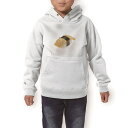 パーカー キッズ ホワイト グレー ブラック デザイン 110 130 150 parker hooded sweatshirt フーディ 白　黒　灰色 子供 男の子 女の子 000194 お寿司　食べ物　たまご