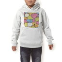 パーカー キッズ ホワイト グレー ブラック デザイン 110 130 150 parker hooded sweatshirt フーディ 白　黒　灰色 子供 男の子 女の子 000289 ふきだし　カラフル