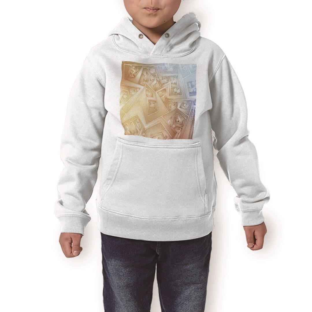 パーカー キッズ ホワイト グレー ブラック デザイン 110 130 150 parker hooded sweatshirt フーディ 白　黒　灰色 子供 男の子 女の子 000503 グラデーション