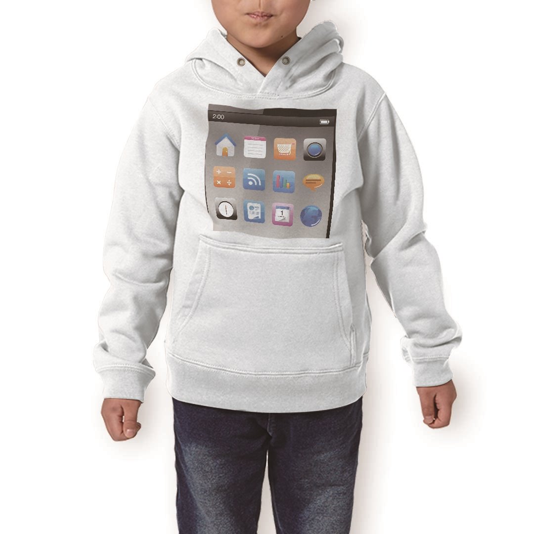 パーカー キッズ ホワイト グレー ブラック デザイン 110 130 150 parker hooded sweatshirt フーディ 白　黒　灰色 子供 男の子 女の子 000858 スマートフォン