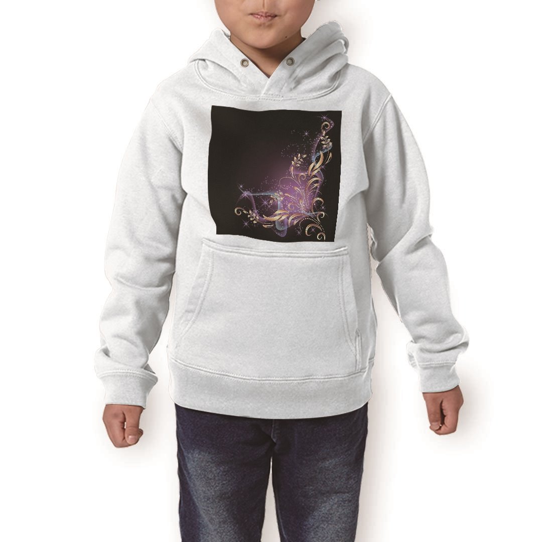 楽天kabeコレパーカー キッズ ホワイト グレー ブラック デザイン 110 130 150 parker hooded sweatshirt フーディ 白　黒　灰色 子供 男の子 女の子 001042 模様　キラキラ