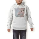 パーカー キッズ ホワイト グレー ブラック デザイン 110 130 150 parker hooded sweatshirt フーディ 白 黒 灰色 子供 男の子 女の子 001219 桜 花